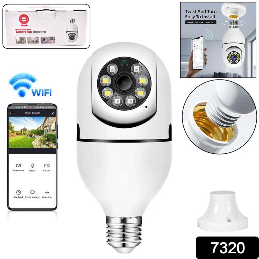 V380 PRO E27 360 Degree 1080P Wireless Home Security IP Camera