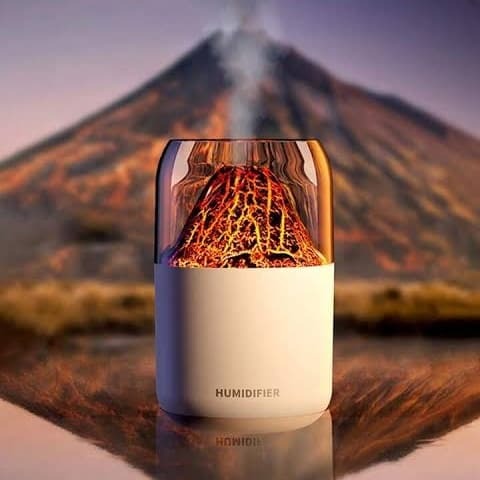 H05 Volcano Air Humidifier with Night Light – 180ML